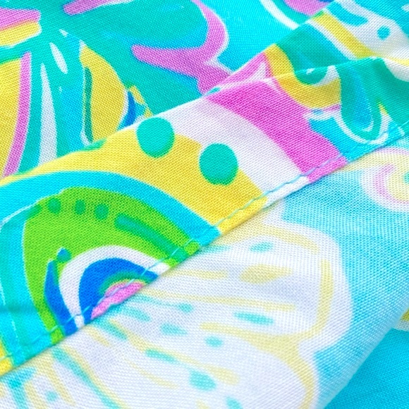 Lilly Pulitzer Shorely Blue Double Trouble Paisley Sarasota Tunic, S - Picture 7 of 12